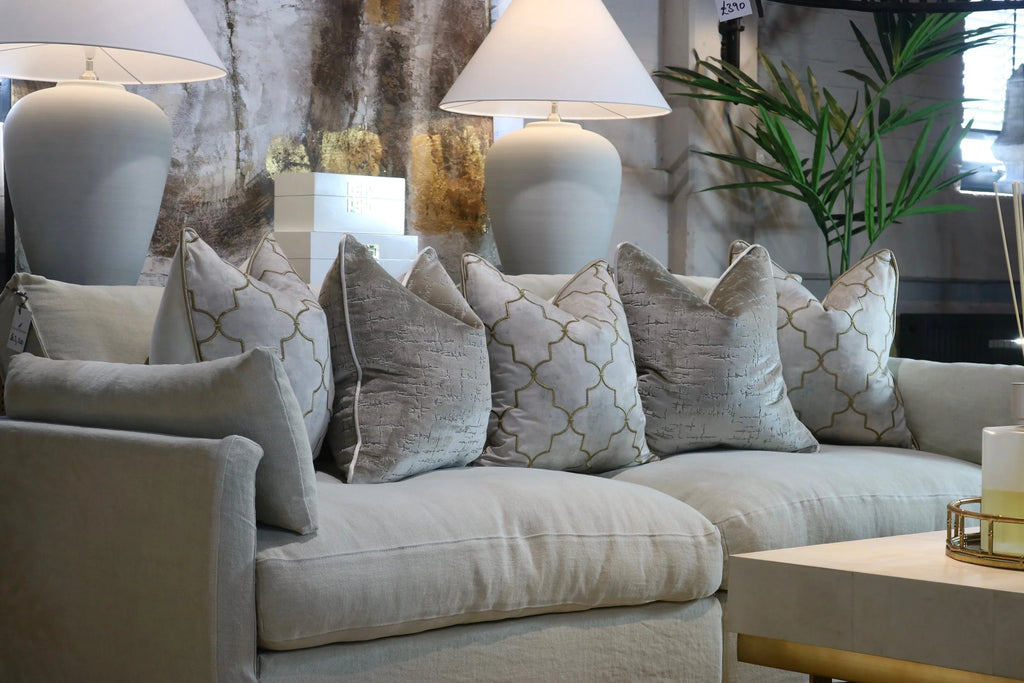 Lilou Gold Sofa Cushion Set