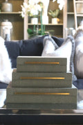 Set of 3 Faux Shagreen Boxes