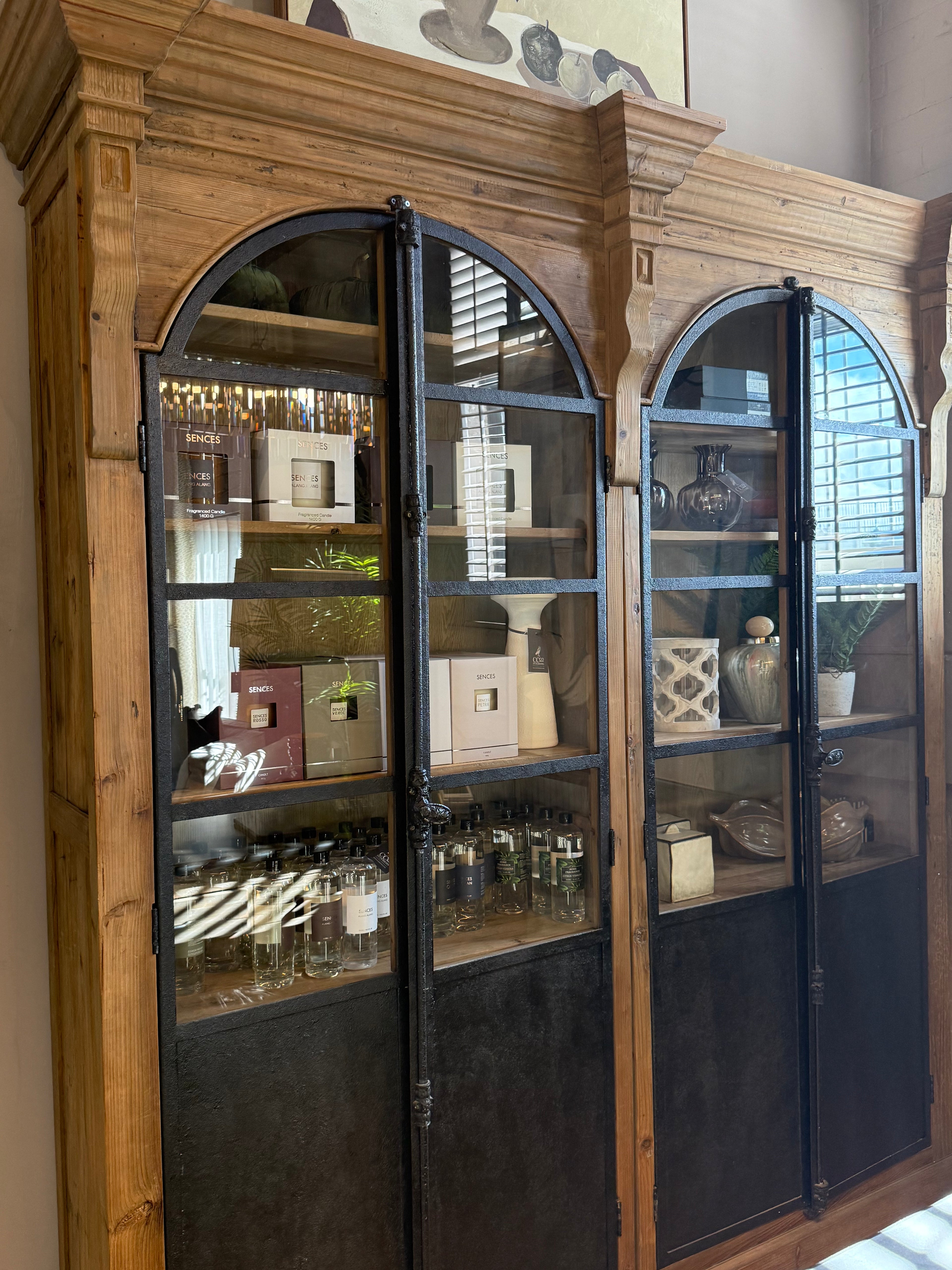 Ex-Display Wood & Metal Display Cabinet