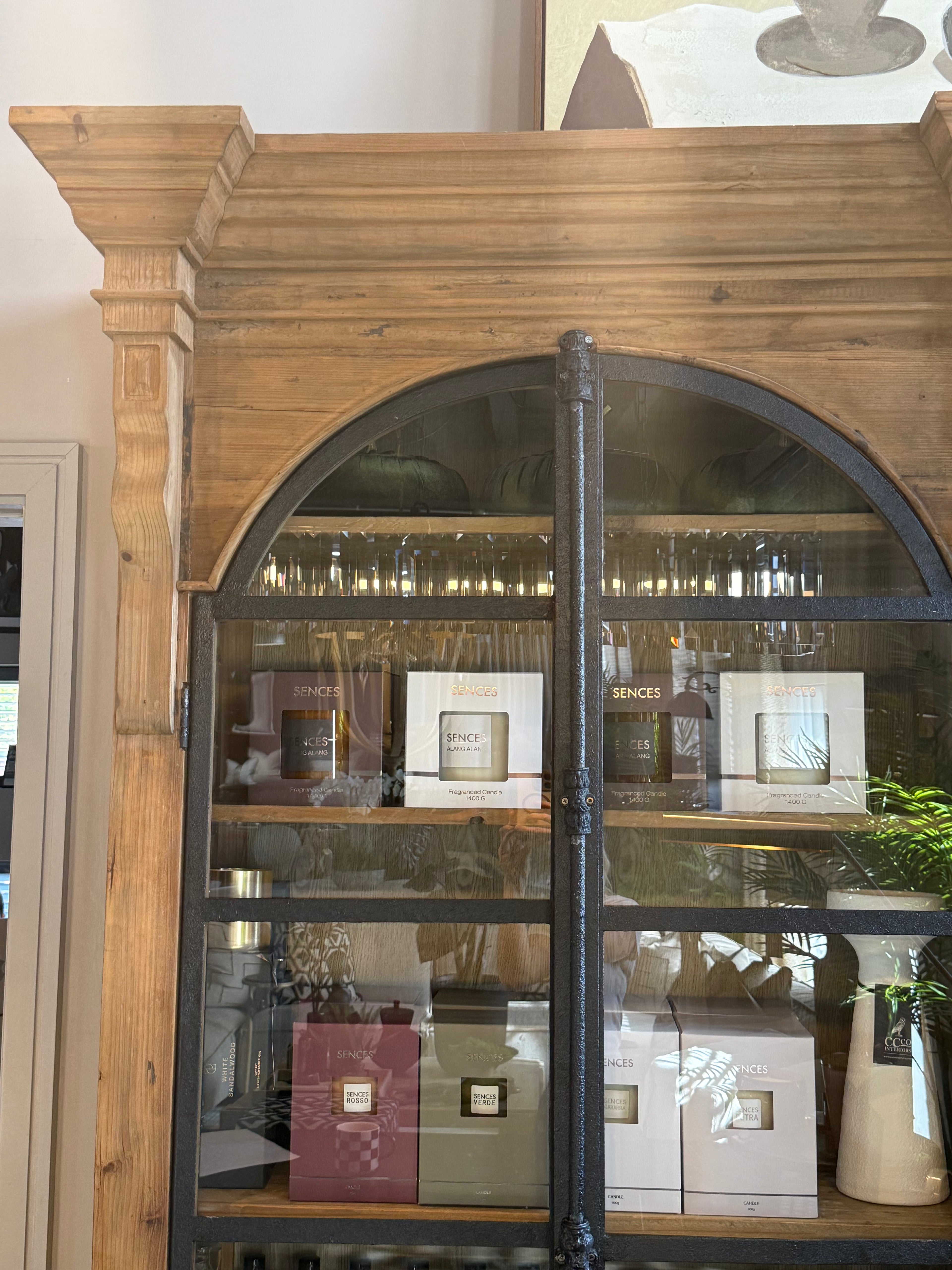 Ex-Display Wood & Metal Display Cabinet