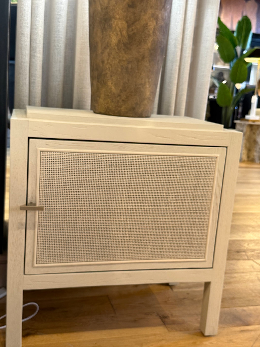 Ex-Display Pair of Rattan Bedside Cabinet