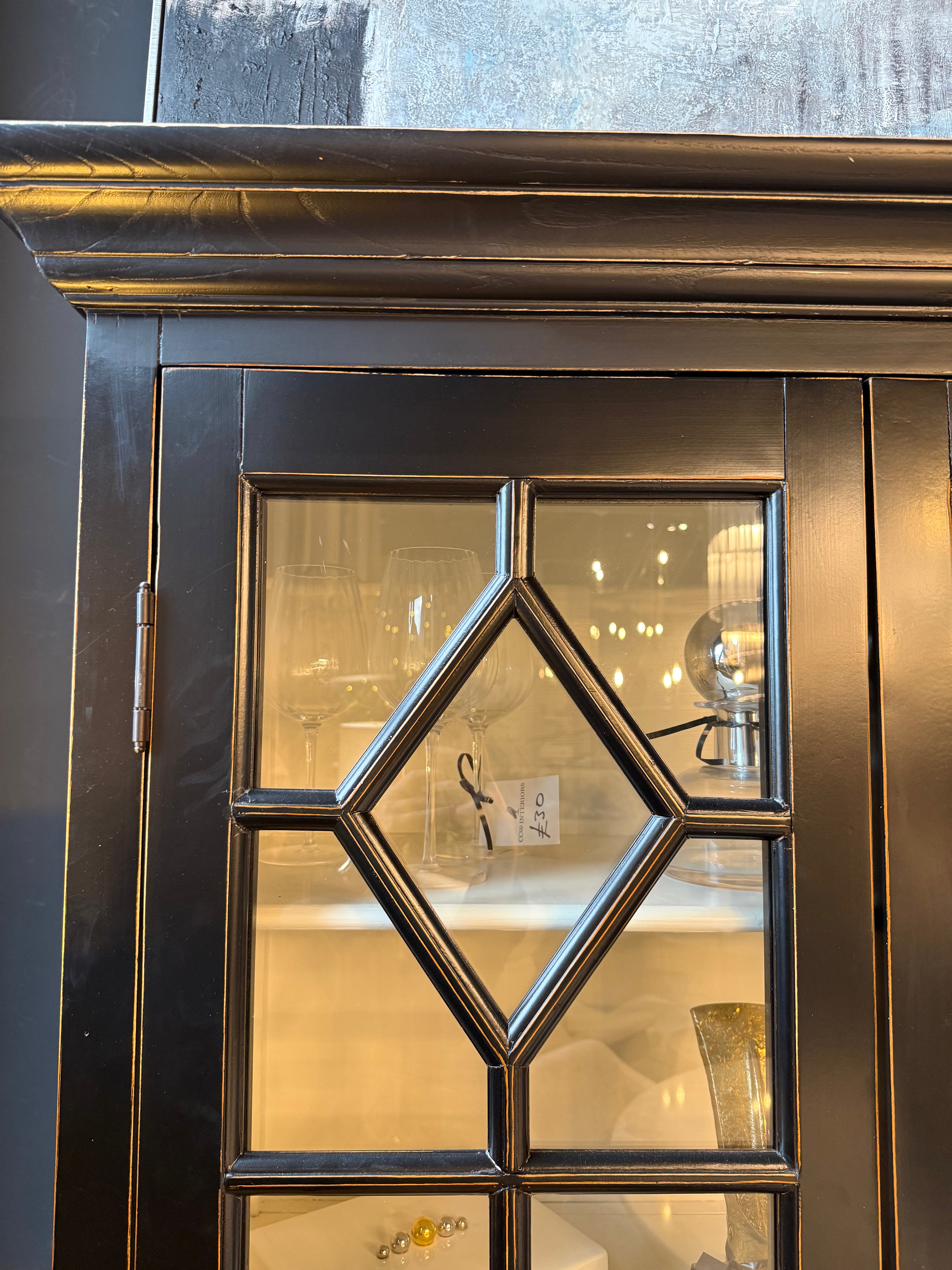 Ex-Display Black Display Cabinet