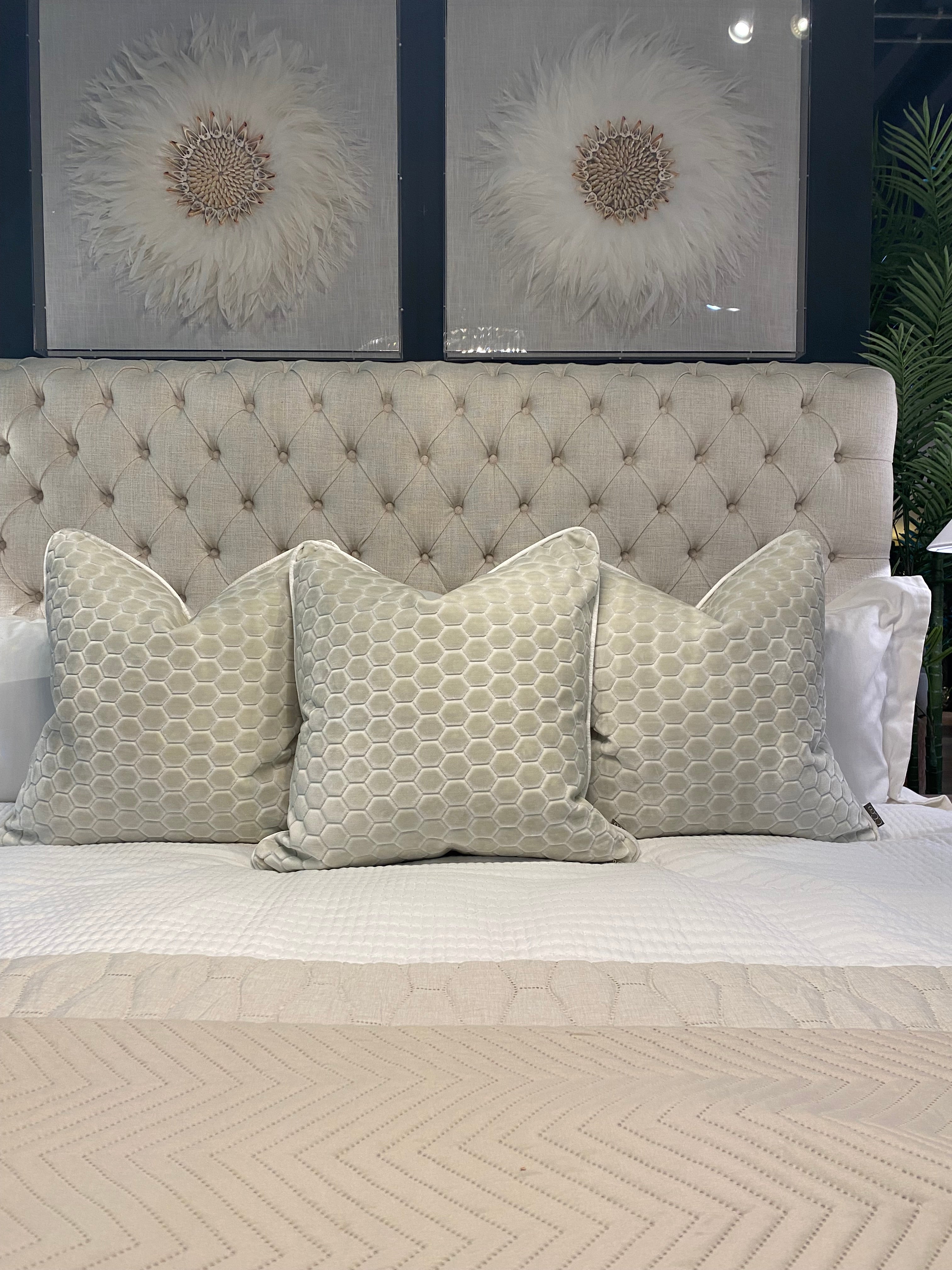 Prism Limestone Bed Cushion Set