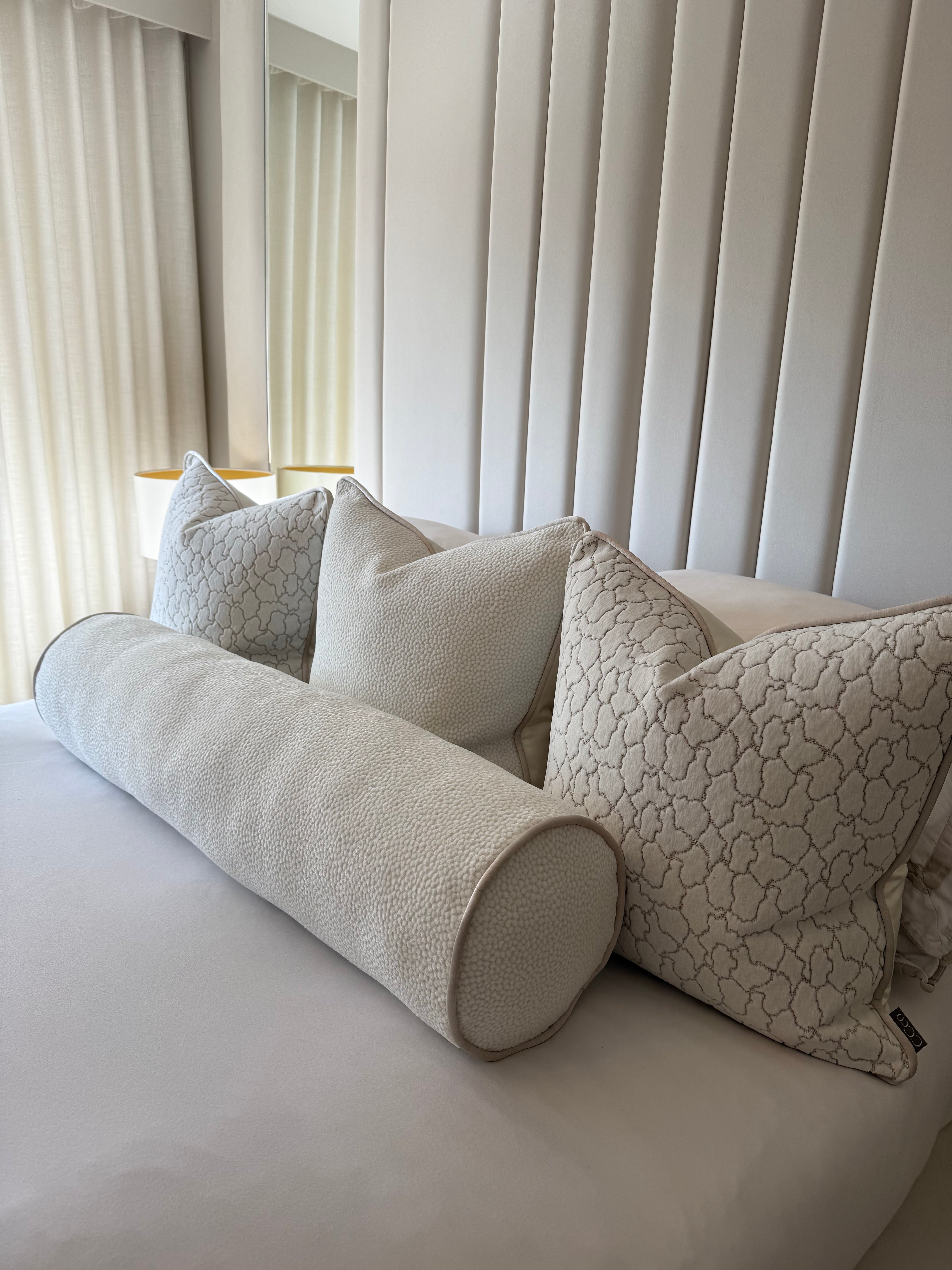Rodin Chalk Bed Cushion Set