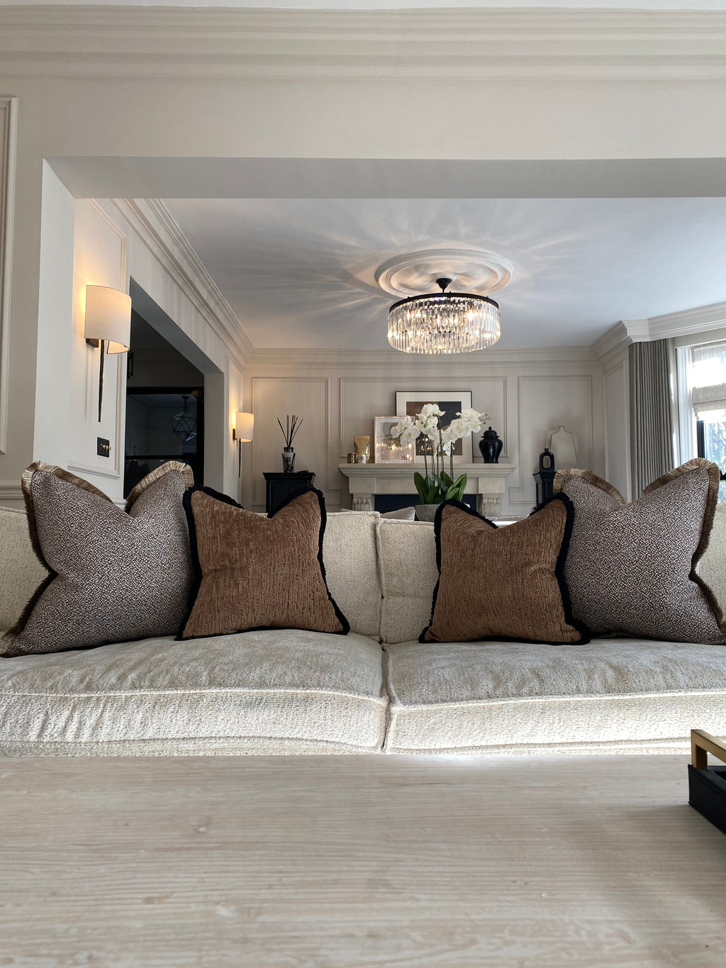 Bronze Luxe Sofa Cushion Set