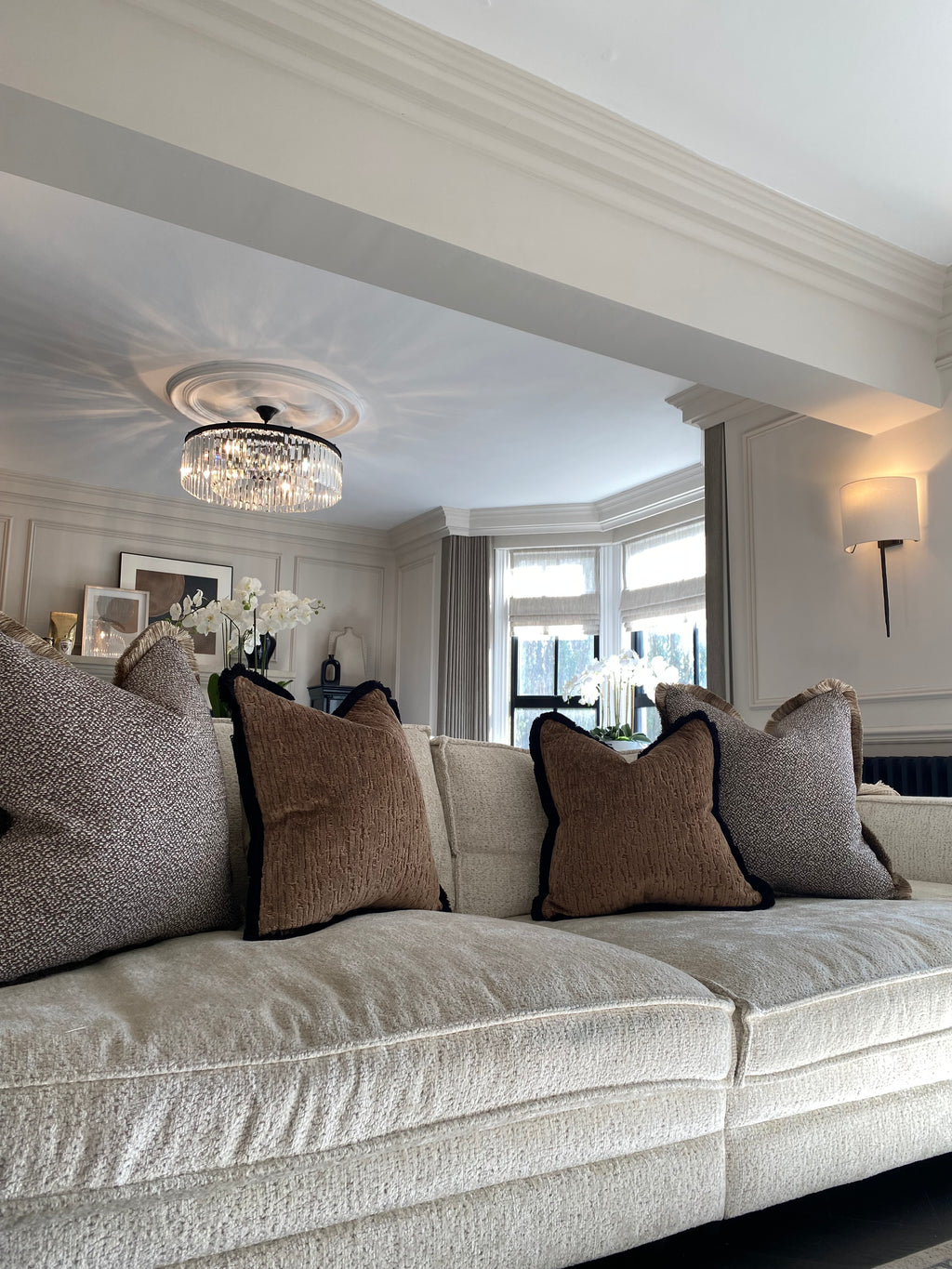 Bronze Luxe Sofa Cushion Set