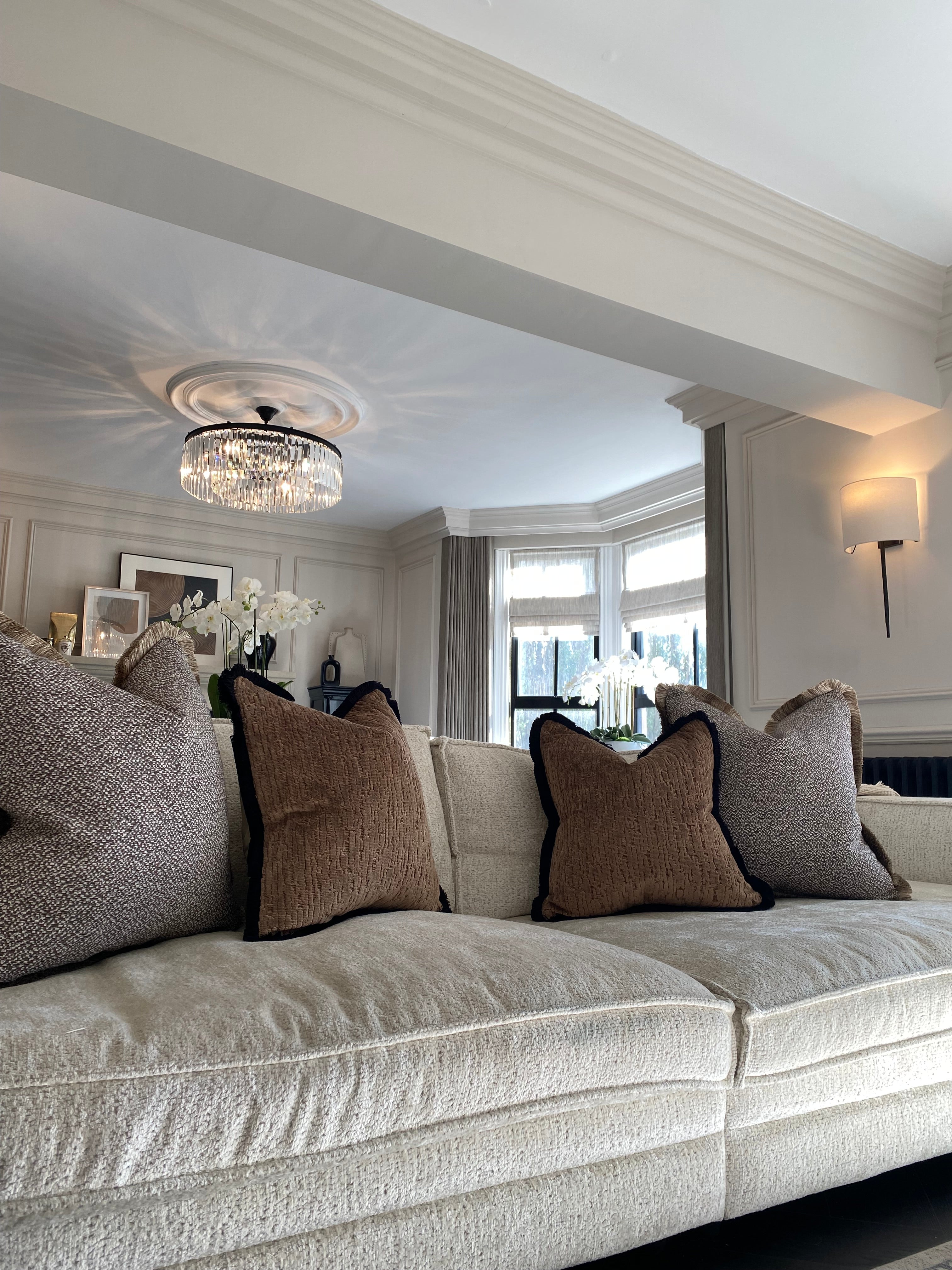 Bronze Luxe Sofa Cushion Set