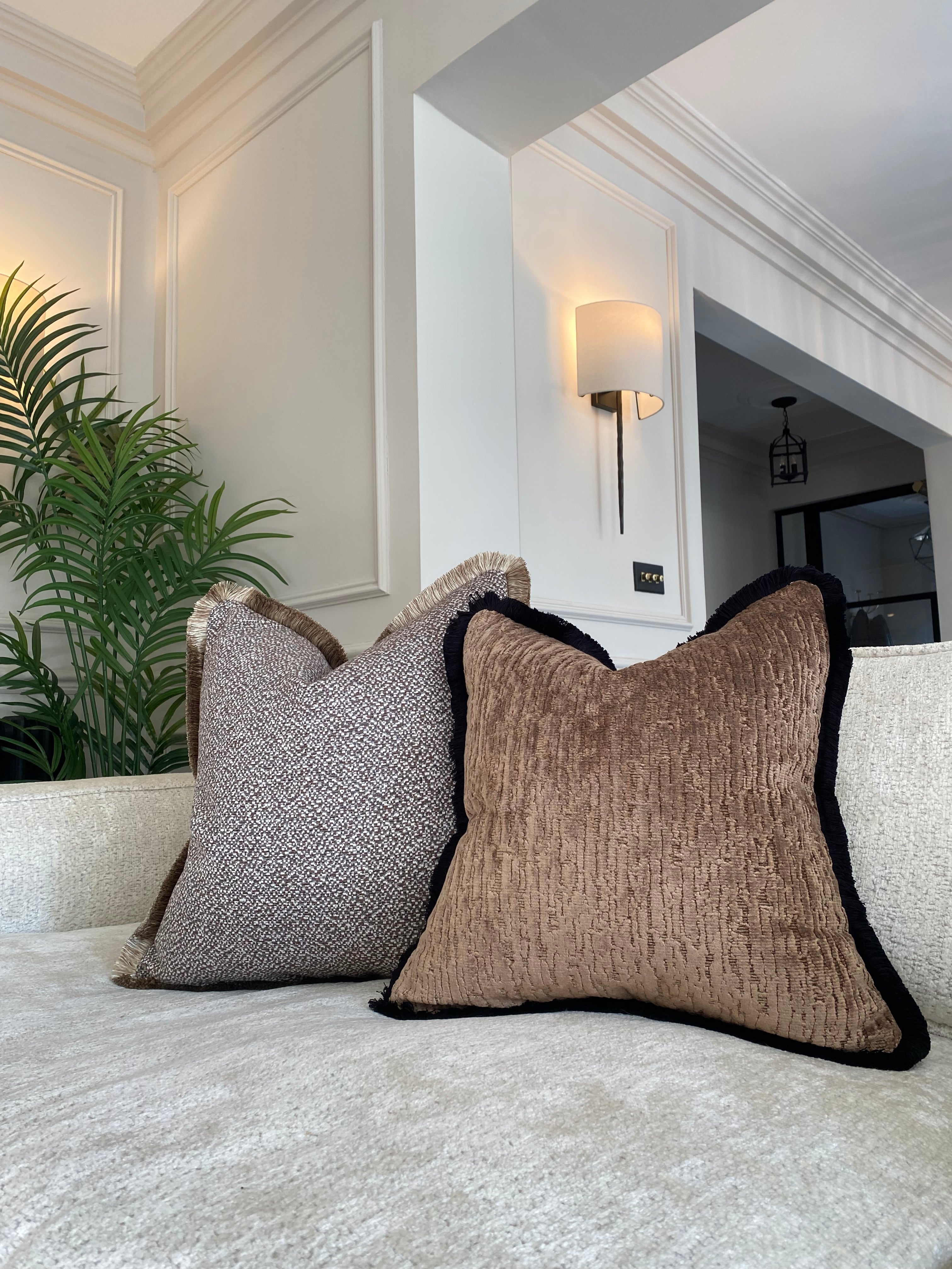 Bronze Luxe Sofa Cushion Set