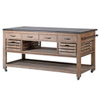 Ex-Display Blue Stone Top Kitchen Utility Unit