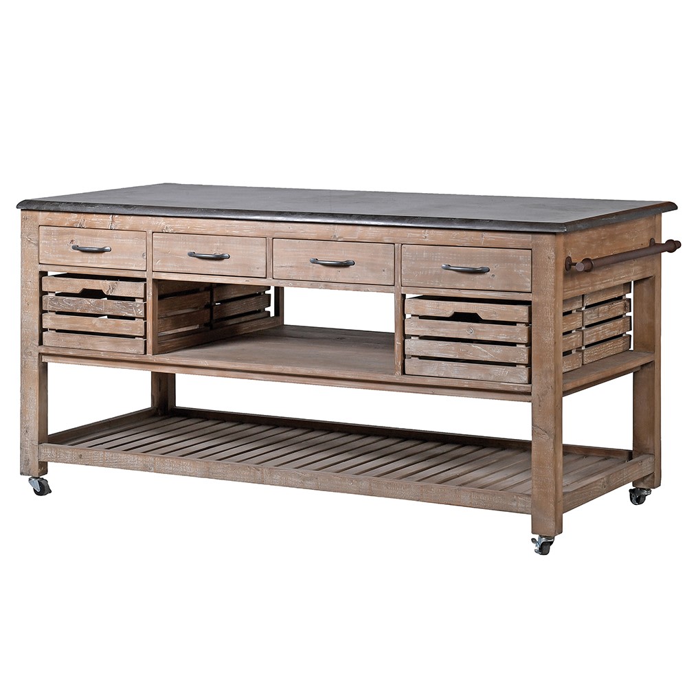 Ex-Display Blue Stone Top Kitchen Utility Unit
