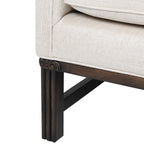 Ex-Display Linen Camelback 3 Seater Sofa