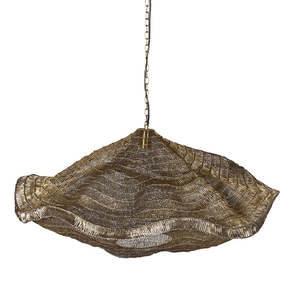 Golden Mesh Pendant