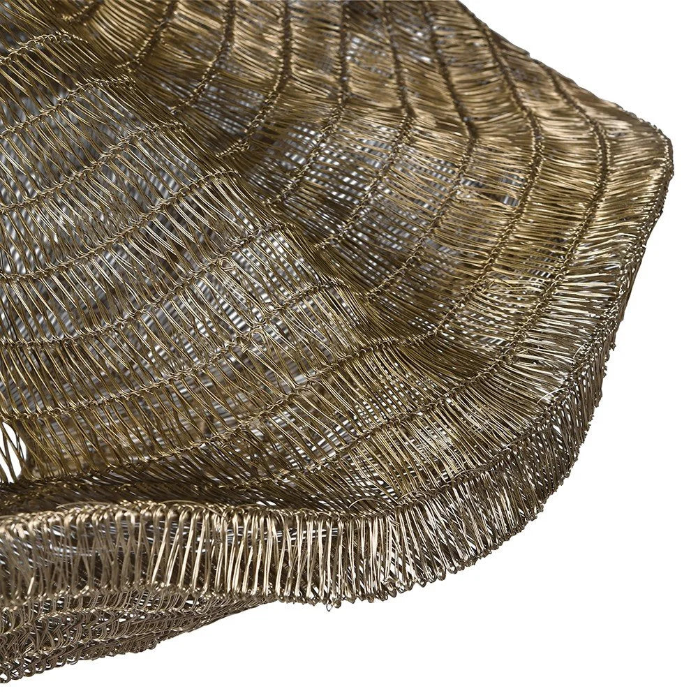 Golden Mesh Pendant