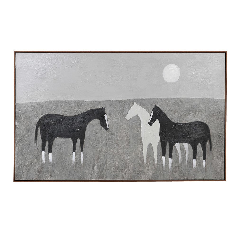 Moonlit Herd Canvas