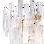 Textured Glass 4 Tier Chandelier