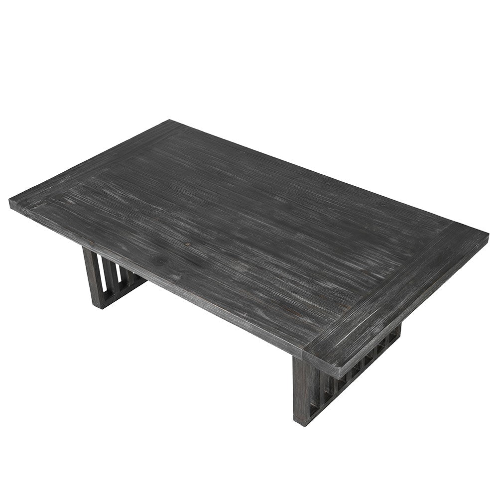 Ex-Display Black Woodwash Dining Table