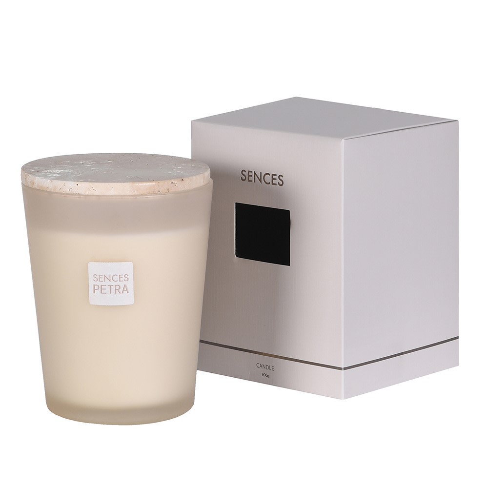 Petra Marble Top Candle