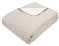 Jacquard Dot Natural King Bedspread