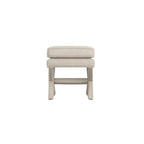 Stone Linen Footstool