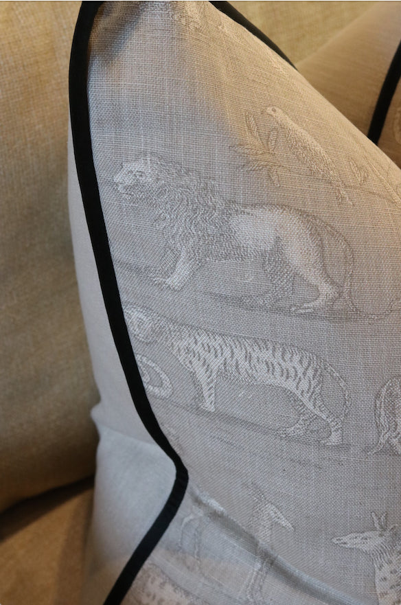 Andrew Martin 'Beige Kingdom' Cushion