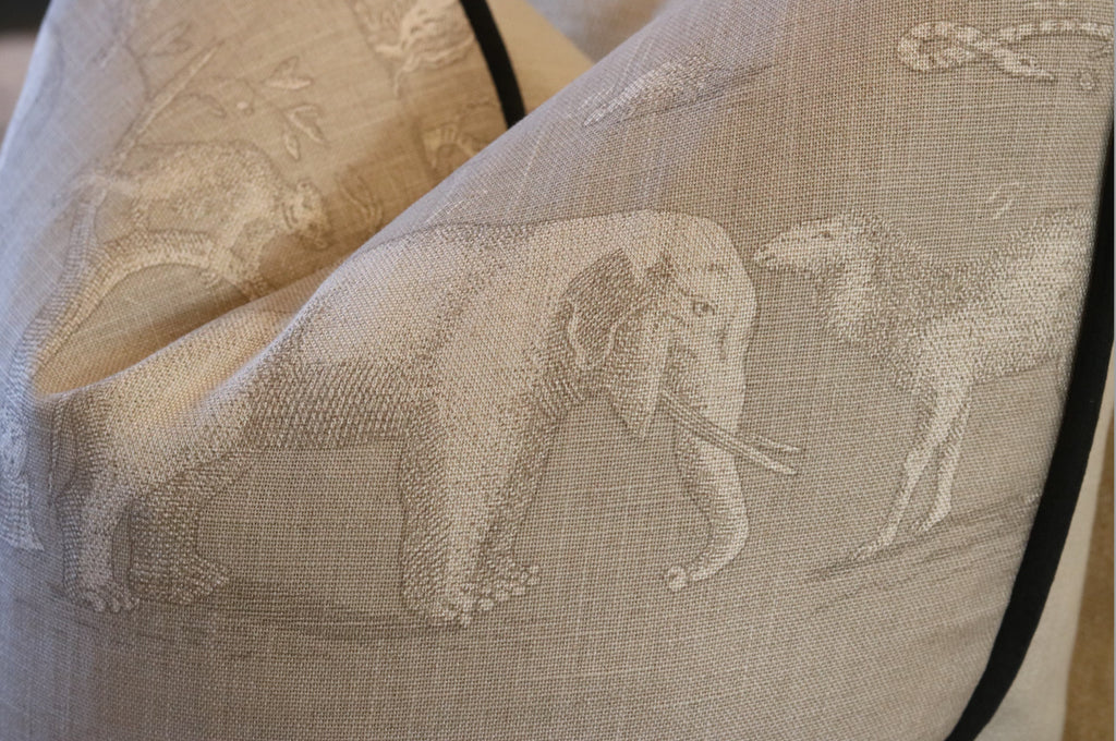 Andrew Martin 'Beige Kingdom' Cushion