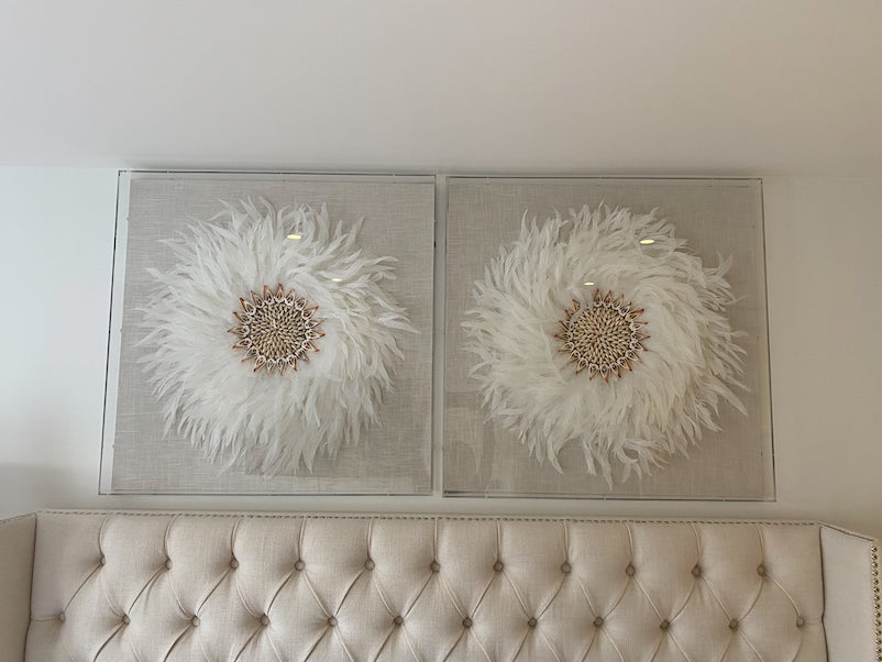 Feather & Shell Box Wall Art
