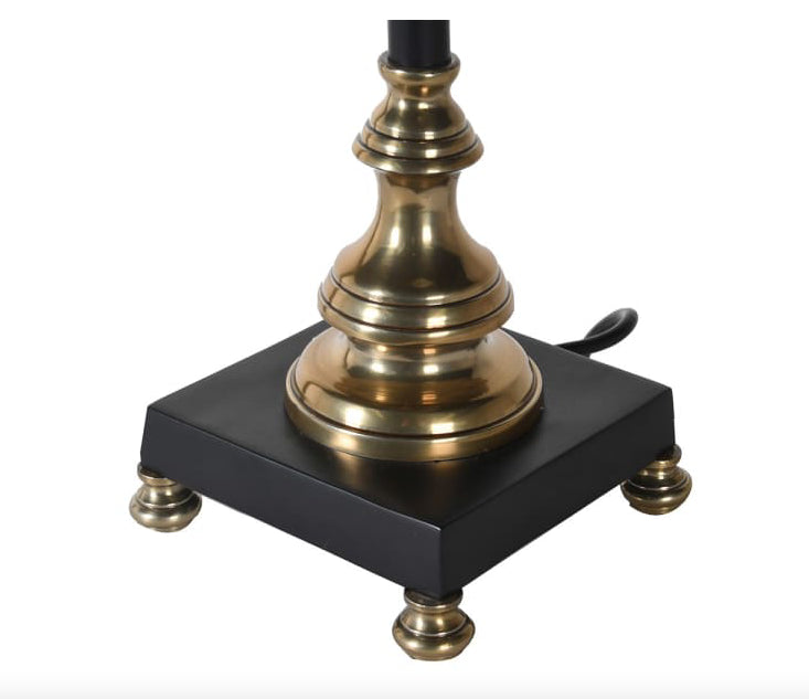Slim Black Table Lamp with Shade