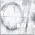 Capri Silver and Grey Hand Painted Canvas