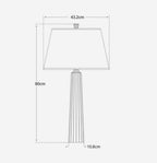 Andrew Martin 'Fluted Spire Iron' Lamp