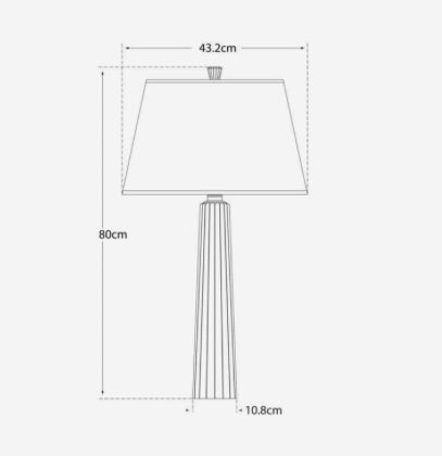 Andrew Martin 'Fluted Spire Iron' Lamp