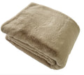 Caramel Faux Fur Throw