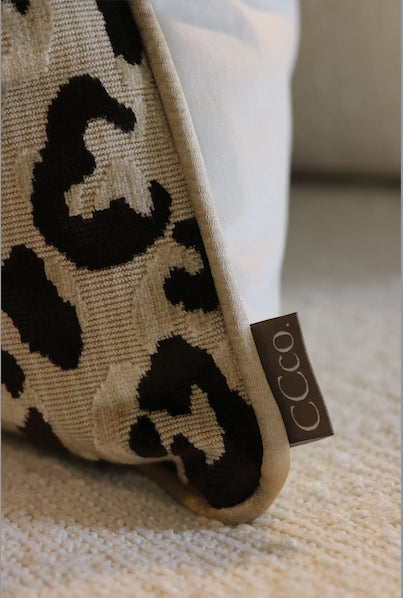 Mimi Velvet Tan Cushion