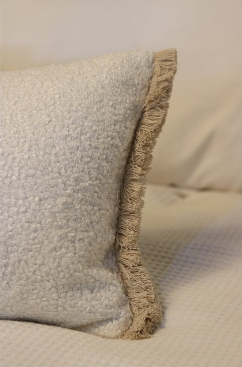 'Fergus Chalk' Boucle Cushion