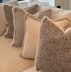 'Fergus Chalk' Boucle Cushion