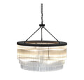 Round 3 Tier Glass Tubes Chandelier