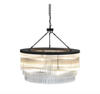 Round 3 Tier Glass Tubes Chandelier