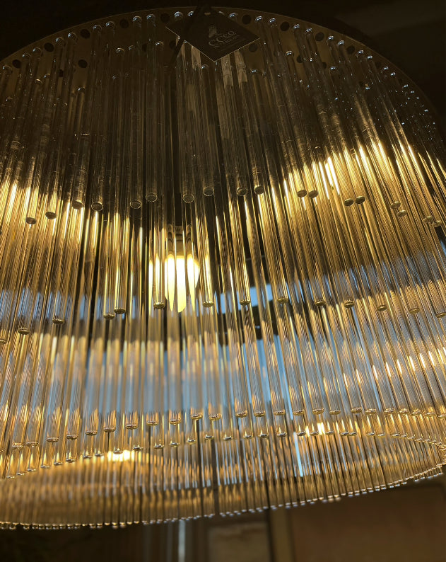 Round 3 Tier Glass Tubes Chandelier