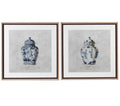 Set of 2 Chinoisery Urn Picture