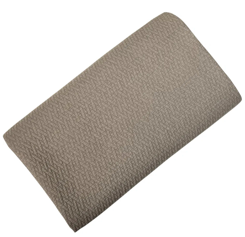 Criss-Cross Taupe King Bedspread