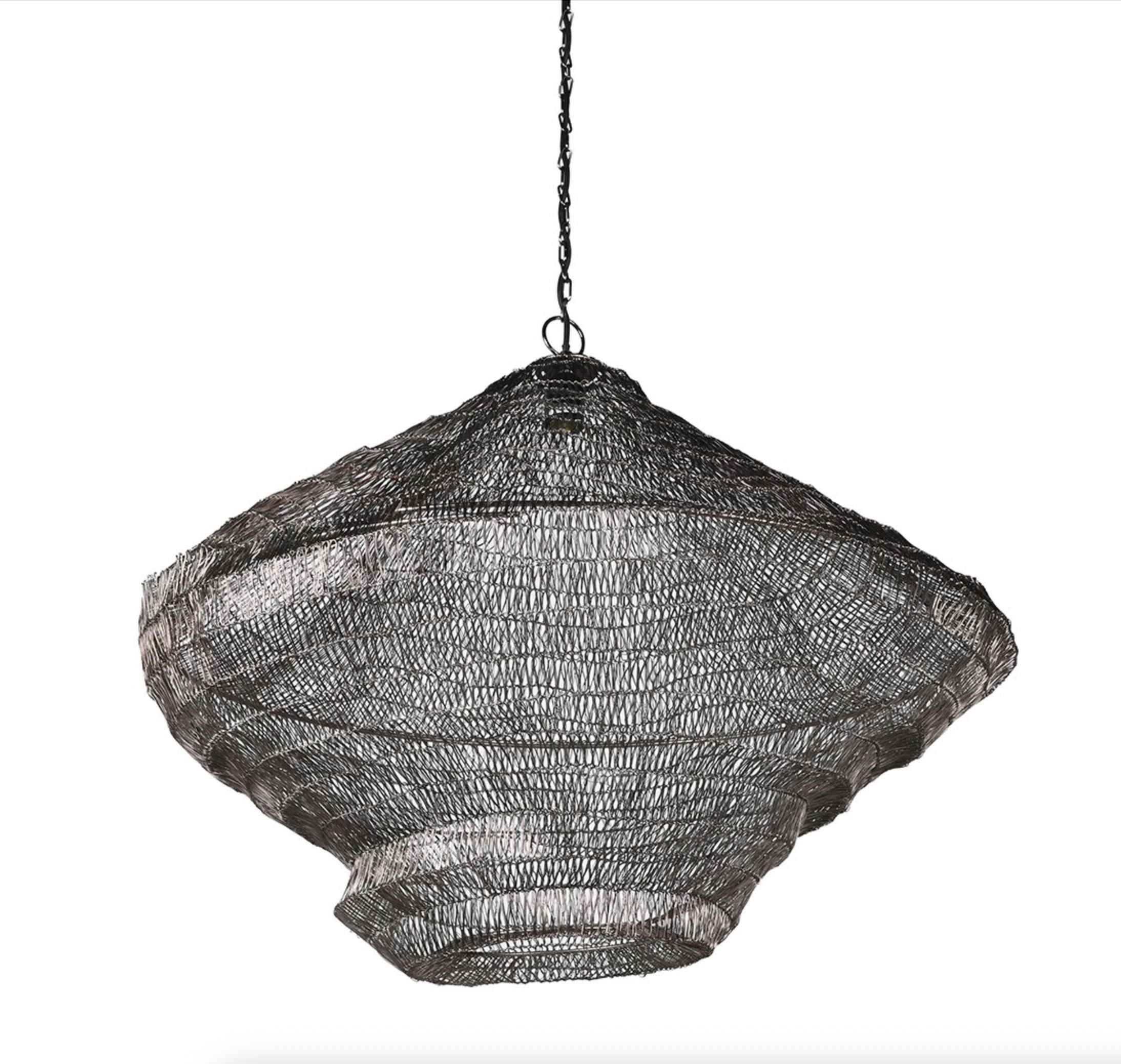 Woven Wire Pendant Light