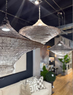 Woven Wire Pendant Light