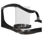 Black Knotted Hand Forged Candle Holder