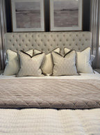 The Stone & Ivory Bed Cushion Set