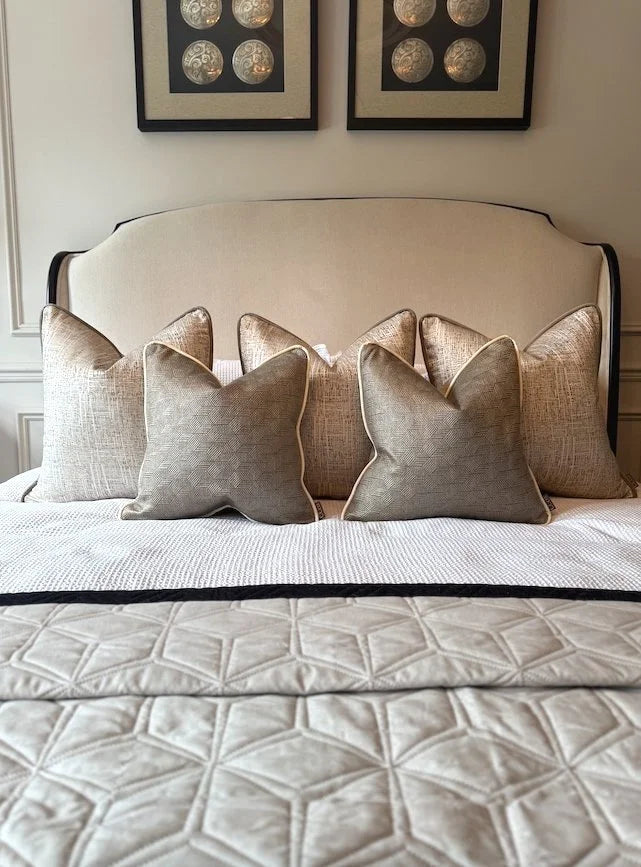 Limited Edition 'Mellifere Taupe' Bed Cushion Set