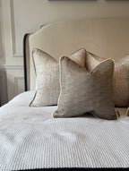 Limited Edition 'Mellifere Taupe' Bed Cushion Set