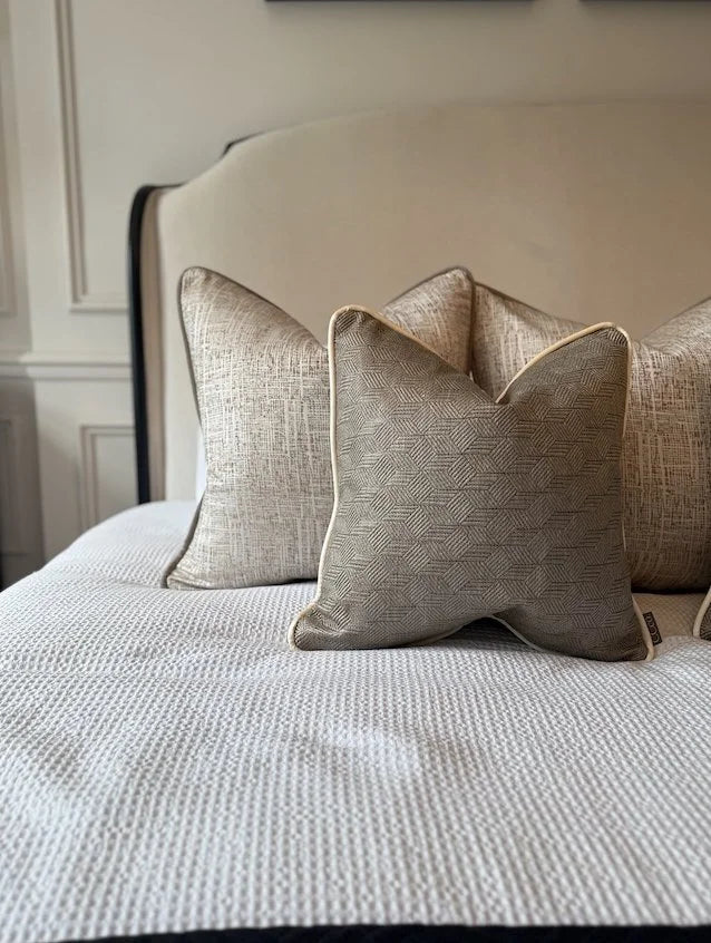 Limited Edition 'Mellifere Taupe' Bed Cushion Set