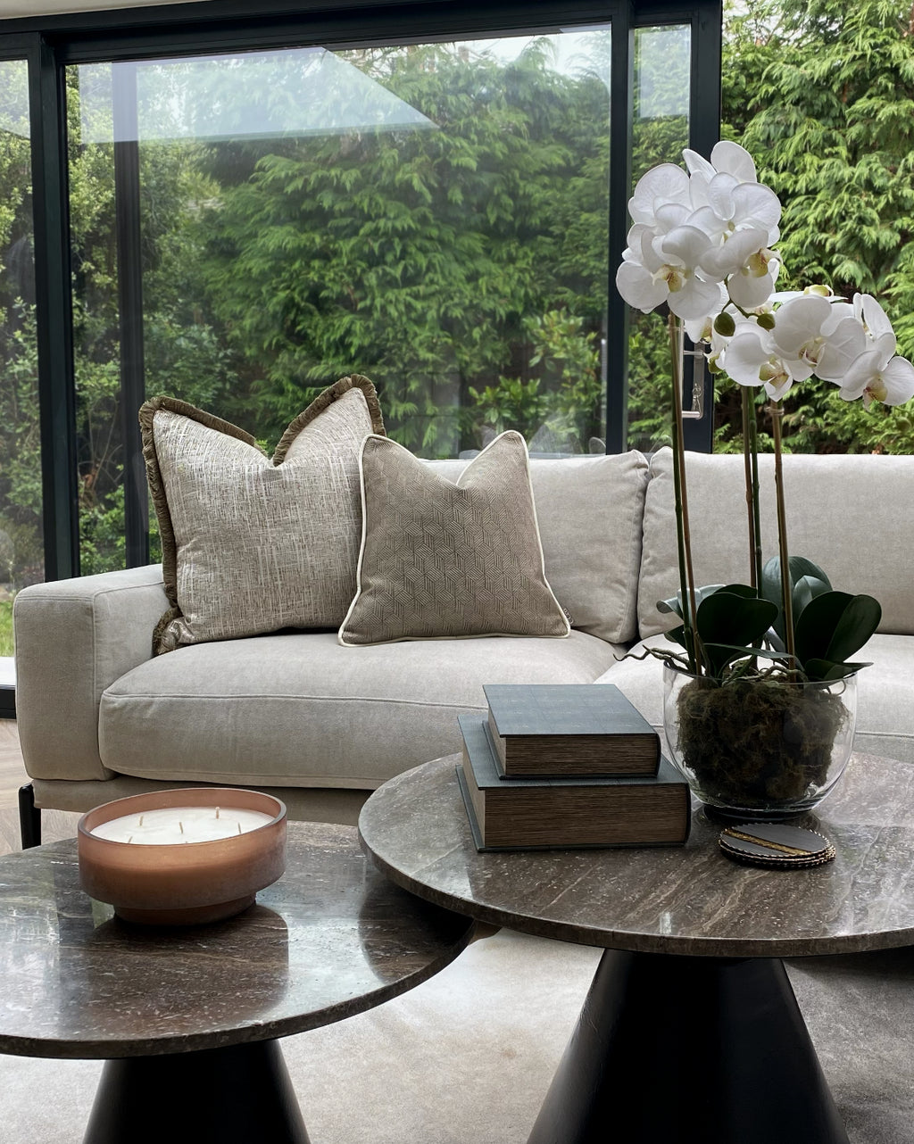 24" Limited Edition 'Mellifere Beige' Cushion