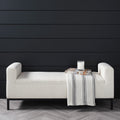 Ivory Linen Bench