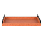 Burnt Orange Faux Leather Tray