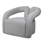 Grey Boucle Sculpture Chair